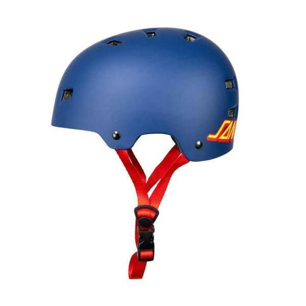 Bullet X Santa Cruz Skate Helmet Strip Logo Blue