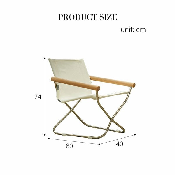 Weilai Concept Kato Foldable Armchair, Stainless Steel