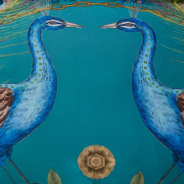 Matthew Williamson Xanadu Peacock 200 Thread Count Cotton Sateen Duvet Cover Set