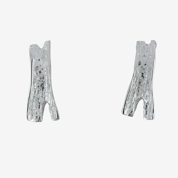 Sterling Silver Flakiest Stud - Reeves & Reeves