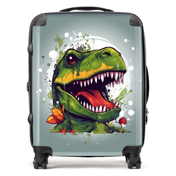 Warren Reed Laughing T-Rex Suitcase