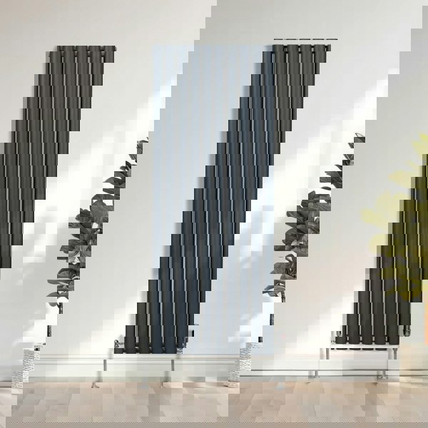 Monstershop Oval Column Radiator – 1600mm x 600mm – Anthracite Grey