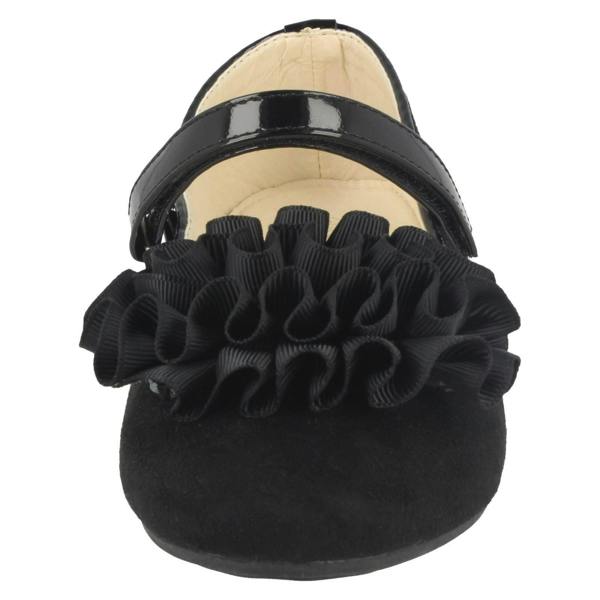 Spot On Girls Spot On Frill Trim Ballerinas H2448