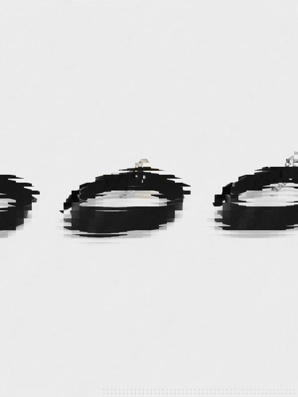Isabel Marant Louama Belt Black Leather Silver Buckle - Supplied FashionIsabel Marant