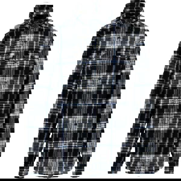 Trespass Mens Checkley Checked Microfleece Shirt - Black