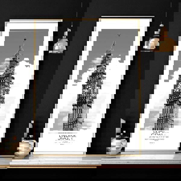 Wall pictures for living room ideas | set of 3 London wall art prints