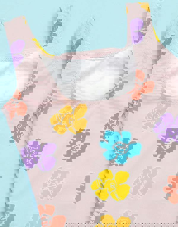 Peanuts Girls Pink Snoopy 1 Piece Swimming Costume