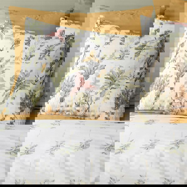 Catherine Lansfield Paradiso Palm Natural Duvet Cover Set
