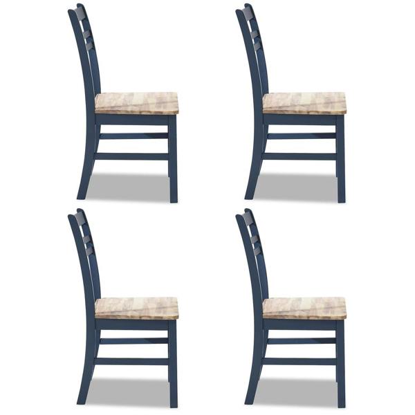 Statement Furniture Florence Country Style Wooden Chairs Set of 4