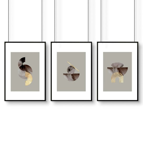 Wall art in office | set of 3 framed wall art