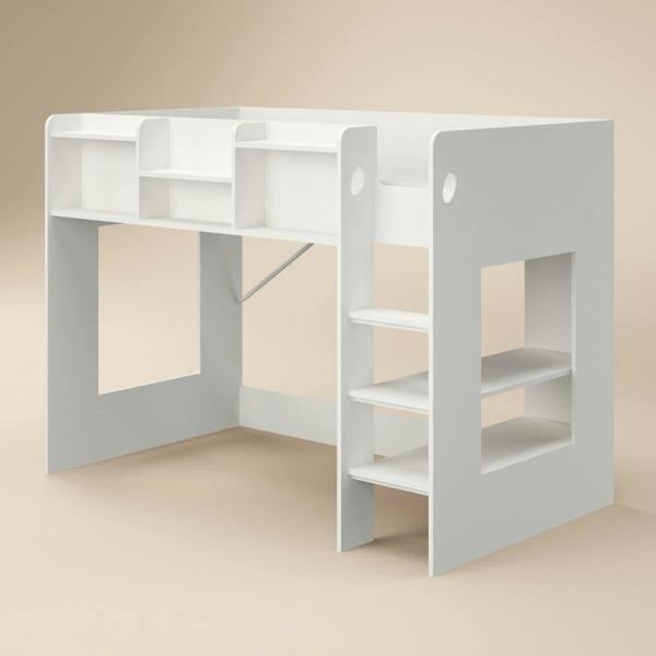 Flair Wizard Junior High Sleeper Workstation White