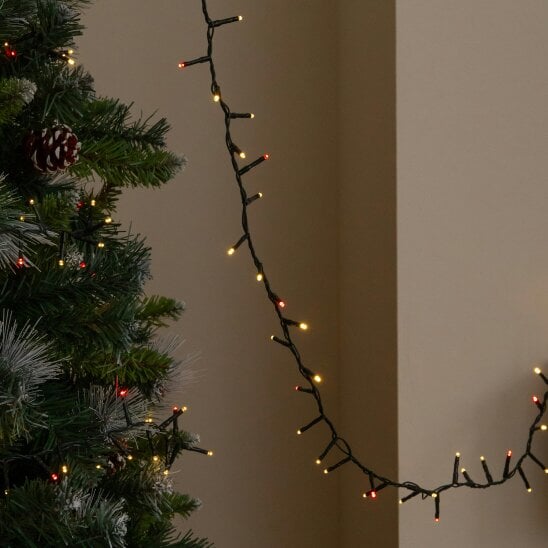 Samuel Alexander 75m 3000 LED TreeBrights Christmas String Lights in Red & Warm White
