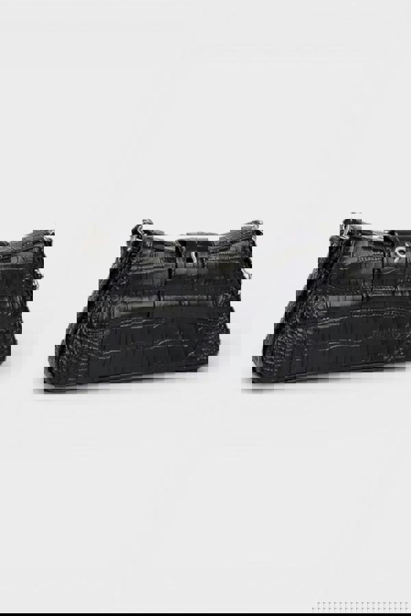 Balenciaga Lindsay Leather Shoulder Bag Black