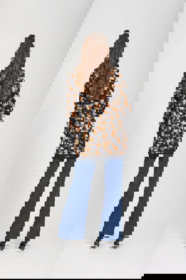 Paint Stroke Knit Cardigan