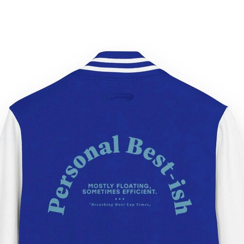 Anchor & Crew Personal Best-ish Swimming Club League Cotton Varsity Letterman Jacket