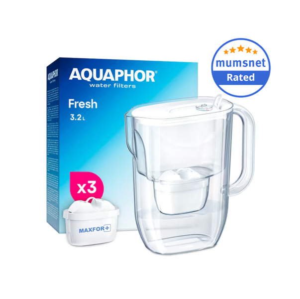 AQUAPHOR 3.2L Fresh White with 3 x 200 litre Maxfor+ Filter