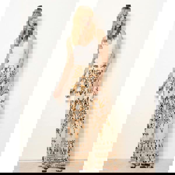 Blue Vanilla Drawstring Waist Wide Leg Pants