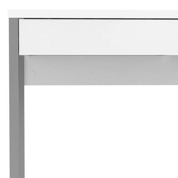 Wyld Haus Billabong White Gloss Office Desk 2 Drawers