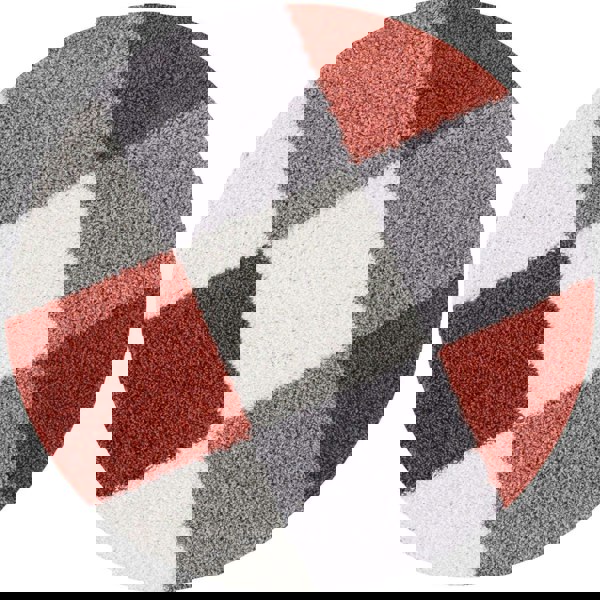 Geometric Design Thick Shaggy Area Rugs Terra