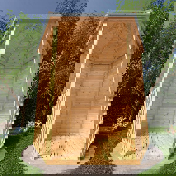 Shire Large 8x7 Gazebo Hexagonal Summerhouse