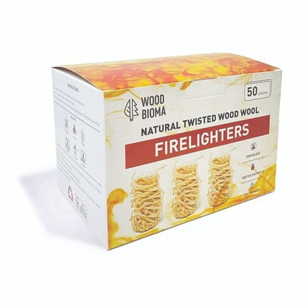 Callow Wood Wool Firelighters - Eco-Friendly Firestarters for BBQs and Fireplaces