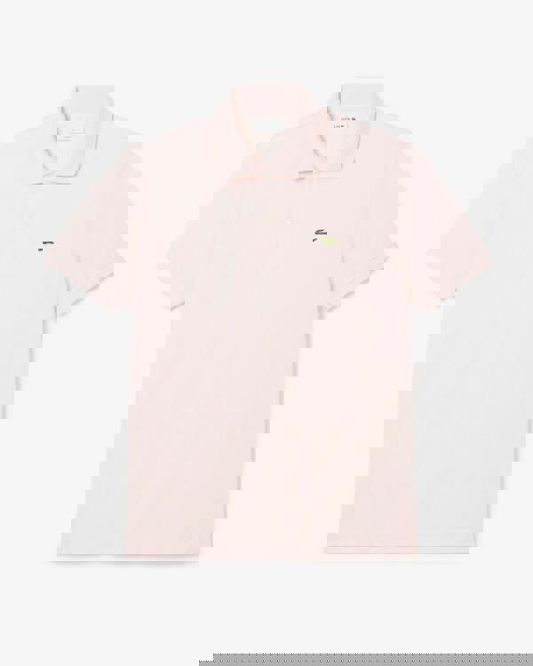 Lacoste Classic Fit L.12.12 Mens Short Sleeve Polo Shirt - Flamingo T03
