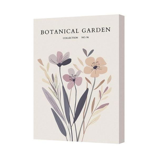 Benjamin Tate Design Botanical Garden Canvas Print Floral Wall Art Handmade In UK