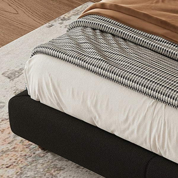 Lysander Double Bed, King Size Bed, Black-Weilai Concept-Weilai Concept