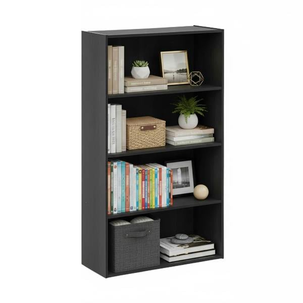 WALPLUS Sturdy Pasir 4-Tier Open Shelf, Espresso for Home Office - SKU 11209EX