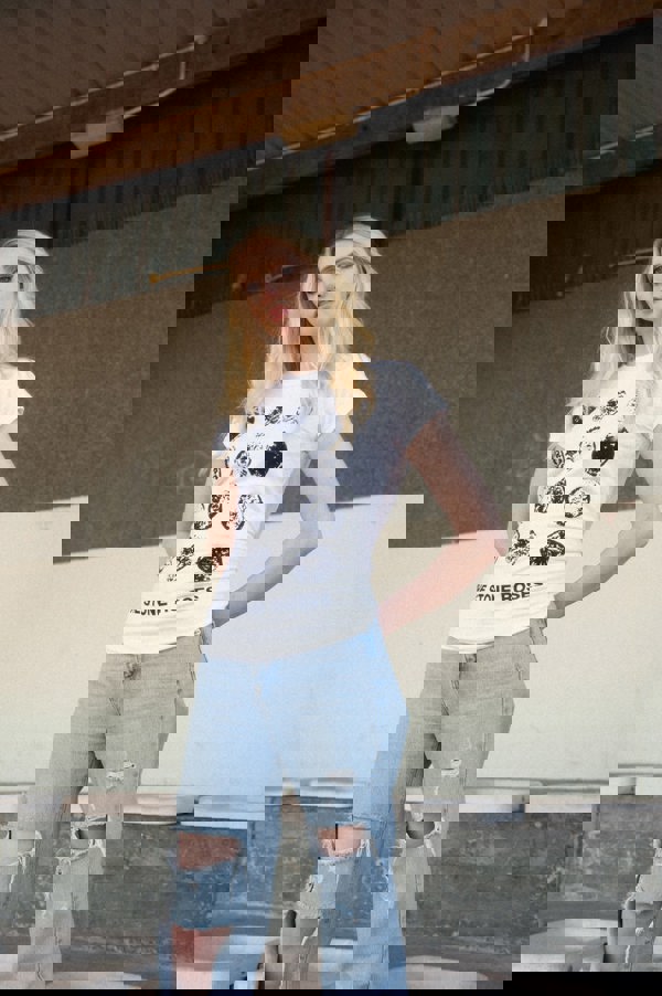 The Stone Roses Lemon Grid Skinny T Shirt