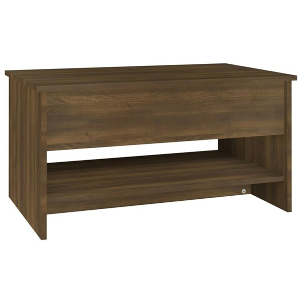 Berkfield Coffee Table Brown Oak 80x50x40 cm Engineered Wood
