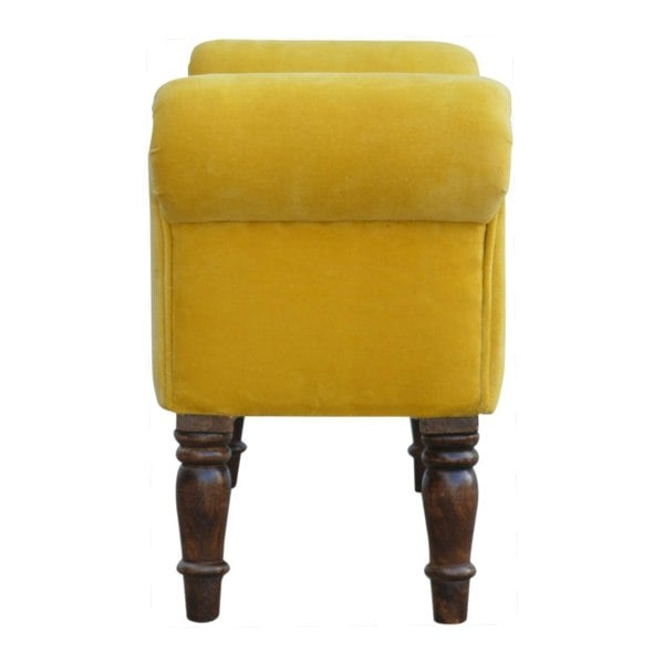 Artisan Furniture Mustard Velvet Bench