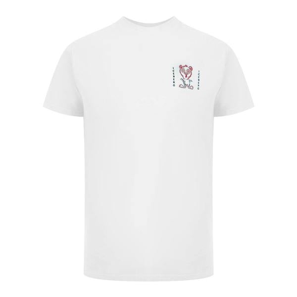 Iceberg Ice Iceberg Small Bear Logo White T-Shirt