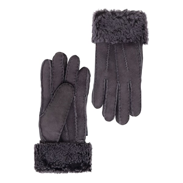Nordvek Womens Sheepskin Gloves With Fur Cuff