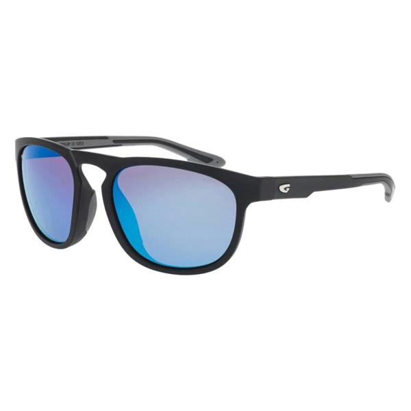 GOG Eyewear Dex Polarised UV400 Lifestyle Sunglasses with Mirror Hydrophobic TR90 Frame - One Size - Matt Black / Grey