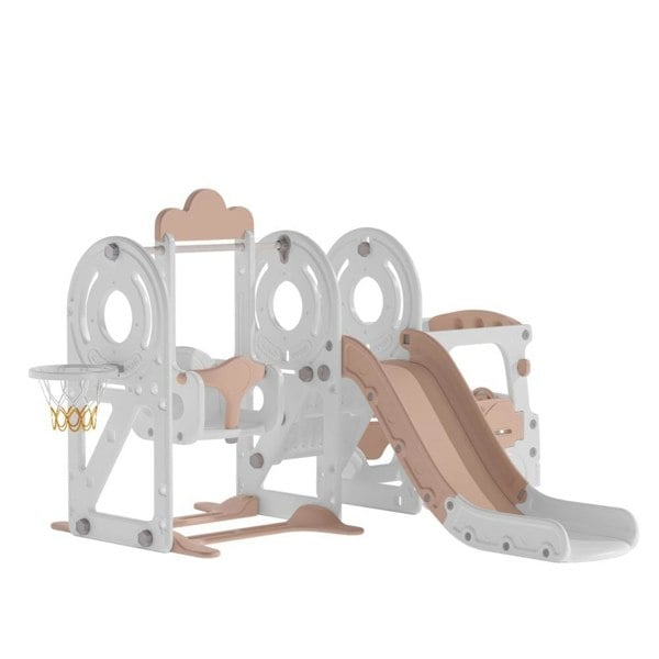 3-in-1 Kids Toddler Swing and Slide Set Climber Playset Swing & Slide Living and Home