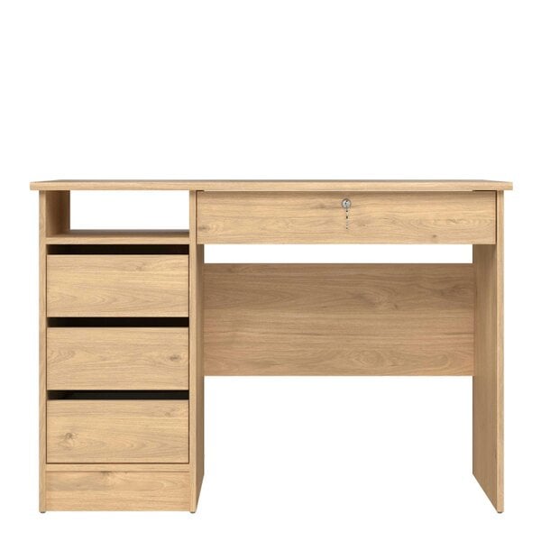 Wyld Haus Billabong Jackson Hickory Oak Wood 4 Drawer Office Desk