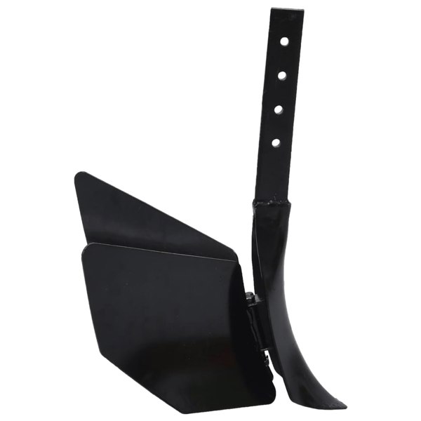 Berkfield Tiller Plough Attachment Black Metal