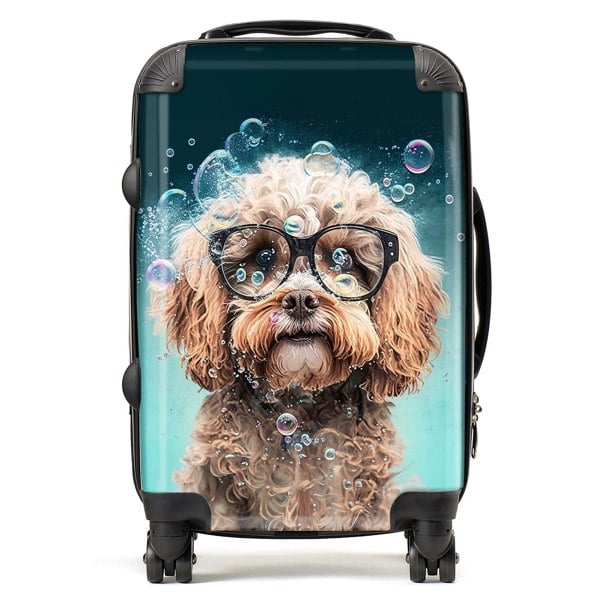 Warren Reed Cavapoo Dog Splashart Suitcase