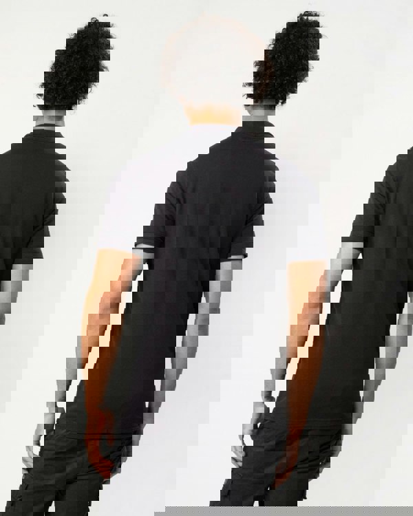 BOSS Orange Prime Mens Cotton-Piqué Polo Shirt with Logo Print NOS - Black 001