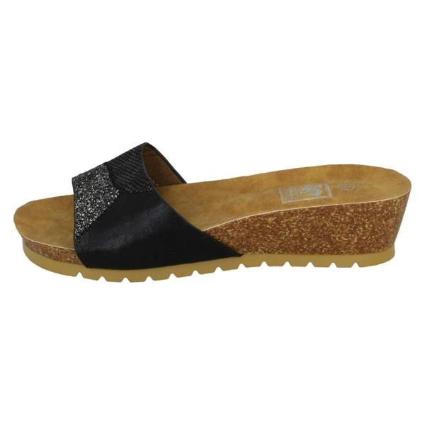 Down to Earth Ladies Down To Earth Mid Cork Wedge Sandals