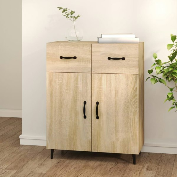 Berkfield Sideboard Sonoma Oak 69.5x34x90 cm Engineered Wood