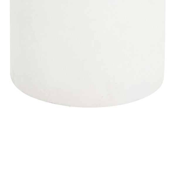 Furniture Edit Aloe White Concrete Side Table