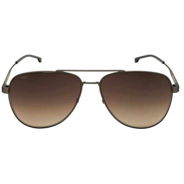 Hugo Boss BOSS 1641/S 0R80 HA MTDK RUTHENIUM/BROWN SF Sunglasses Male 60X14X150 One Size