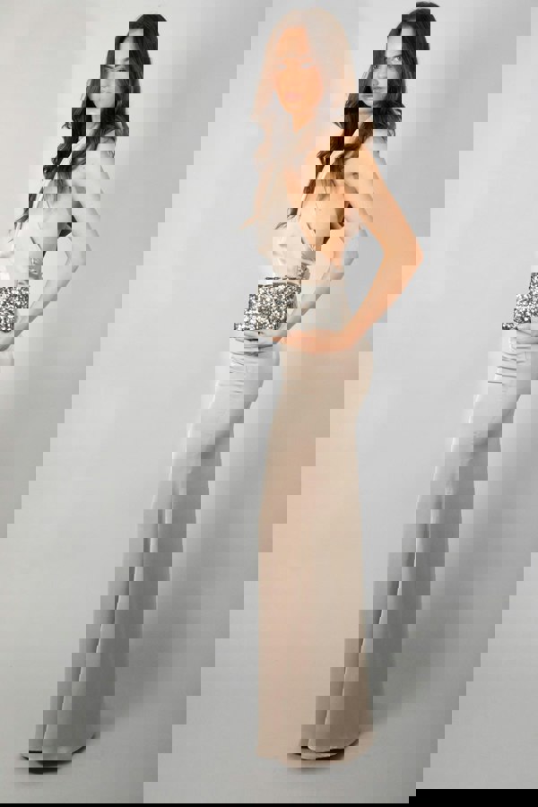 SVNX Embellished Clutch bag in Black Speckle