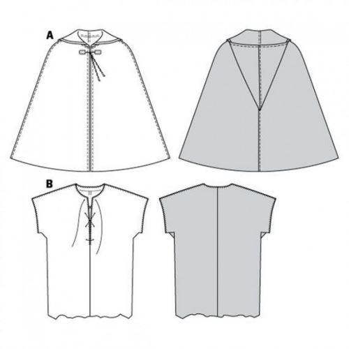 Burda Sewing Pattern 7333 Costumes For Men, 38 to 48 - Easy