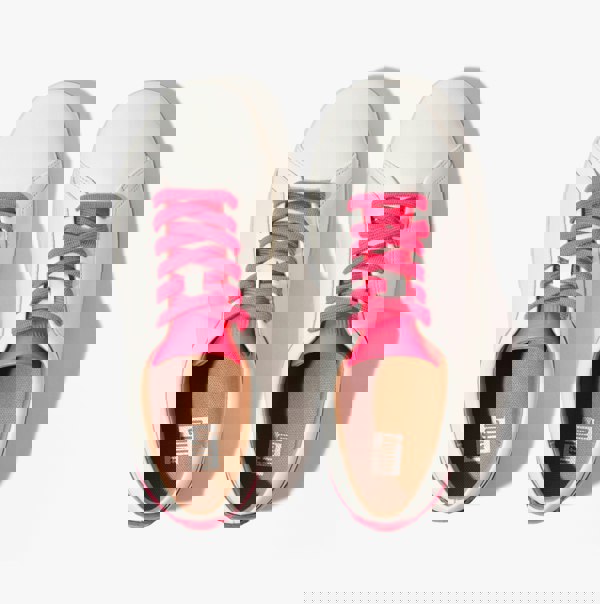 FitFlop RALLY NEON-POP Womens Trainers Urban White/Pop Pink