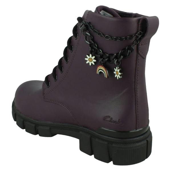 Clarks Girls Clarks Charm Detail Ankle Boots Evyn Charm O