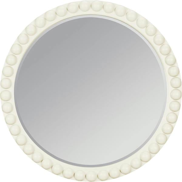 Statement Furniture Cromwell Round Wall Mirror with Bobbin Design Wooden Frame 77cm