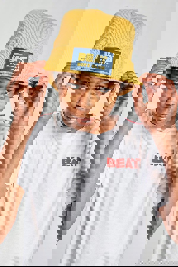 Beat Boyz Club Badge Beanie Hat - Yellow
